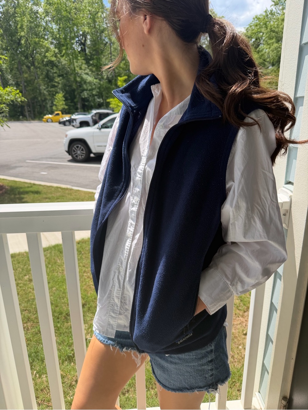Patagonia Classic Navy Fleece Vest - Lightweight Layer